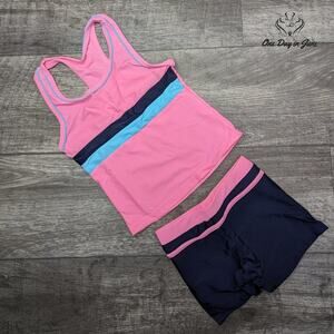 Proallo Girls Tankini Boy Short Swimsuit Size M